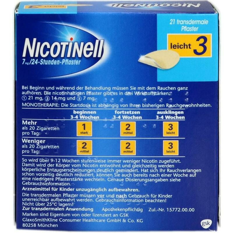 NICOTINELL 7 mg/24-Stunden-Pflaster 17,5mg