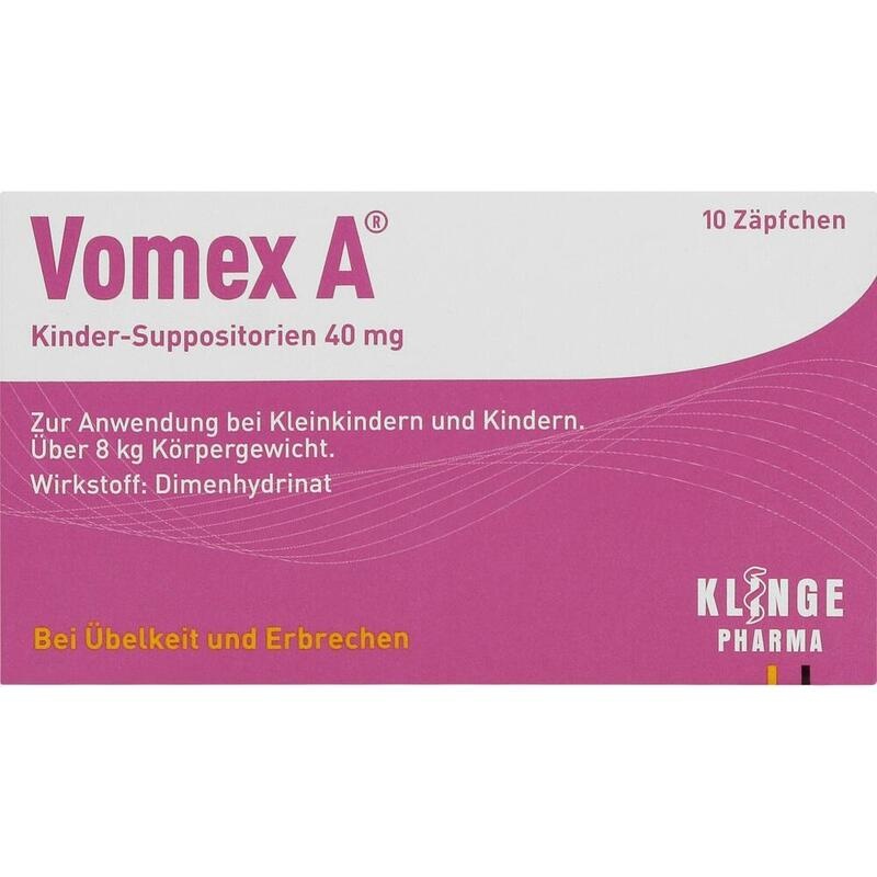 VOMEX A Kinder-Suppositorien 40 mg