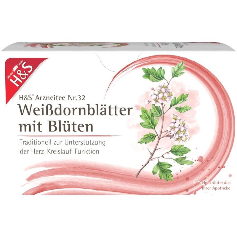 H&S Weißdornblätter mit Blüten Filterbeutel