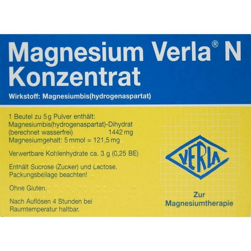 MAGNESIUM VERLA N Konzentrat Plv.z.H.e.L.z.Einn.