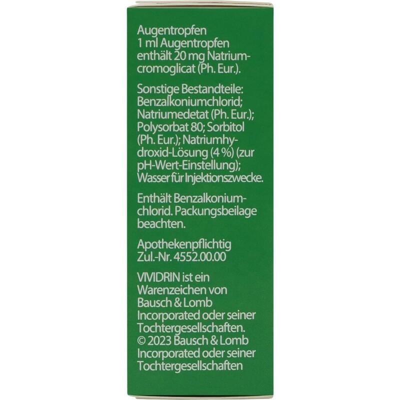 VIVIDRIN antiallergische Augentropfen