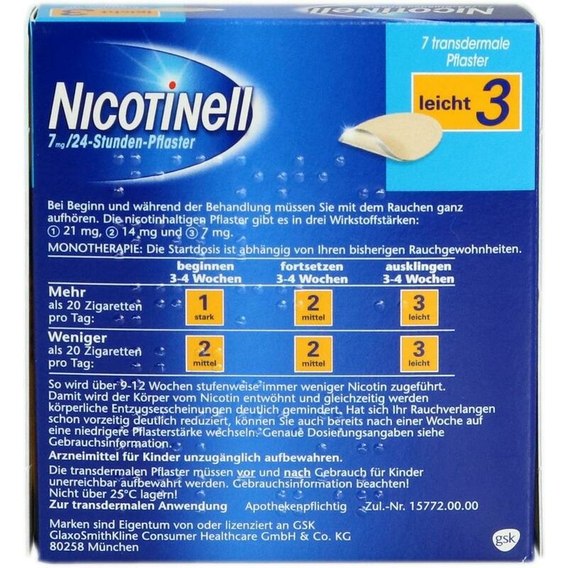 NICOTINELL 7 mg/24-Stunden-Pflaster 17,5mg