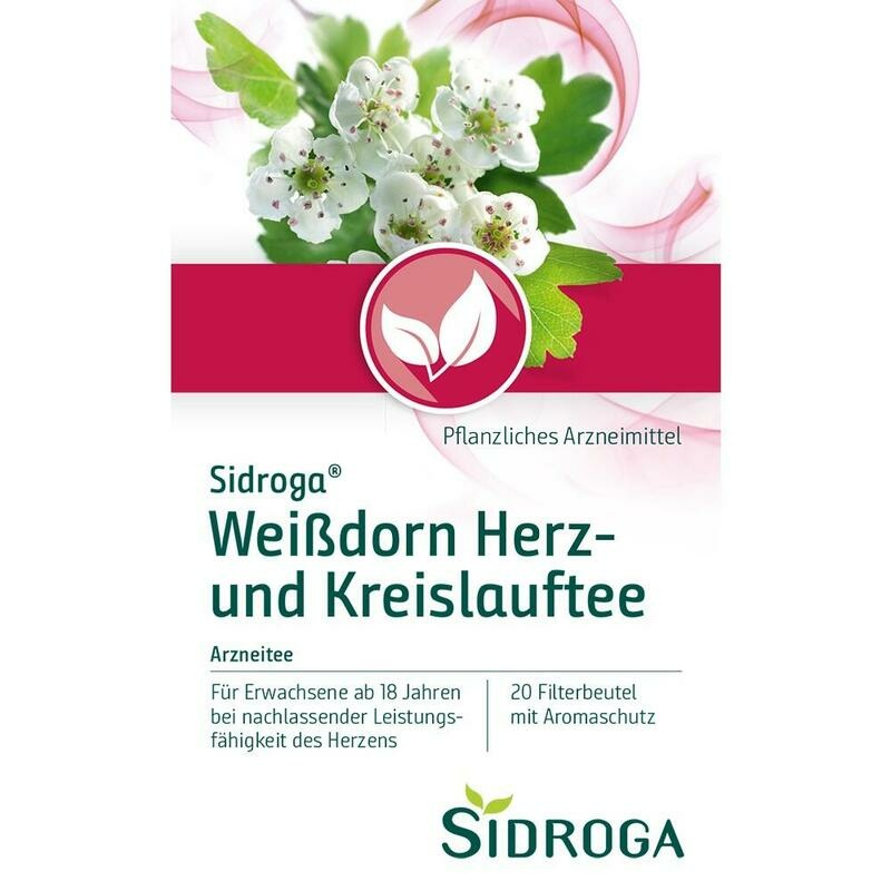 SIDROGA Weißdorn Herz- und Kreislauftee Filterb.