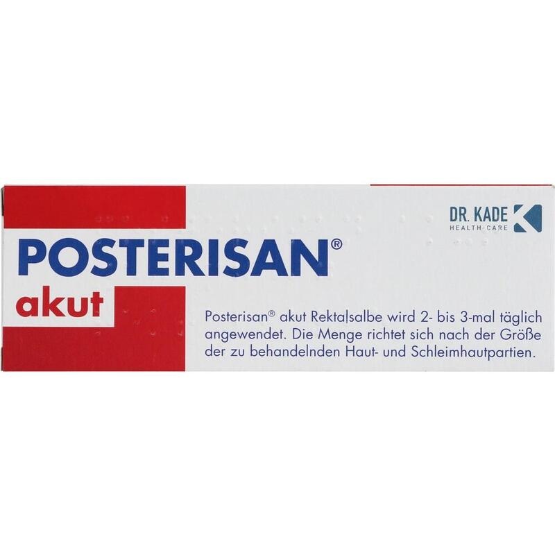 POSTERISAN akut 50 mg/g Rektalsalbe