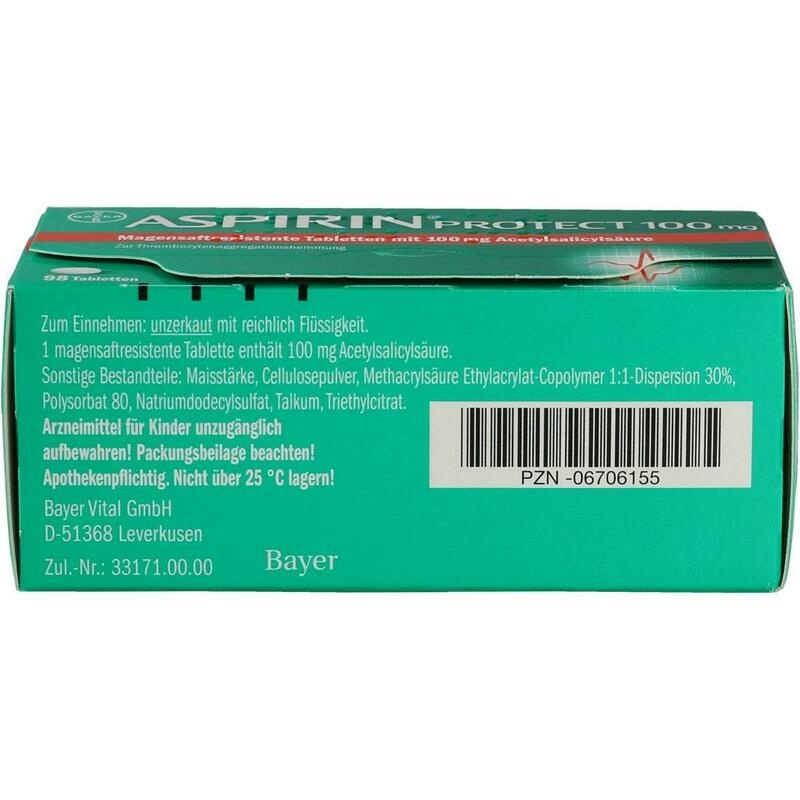 ASPIRIN Protect 100 mg magensaftres.Tabletten
