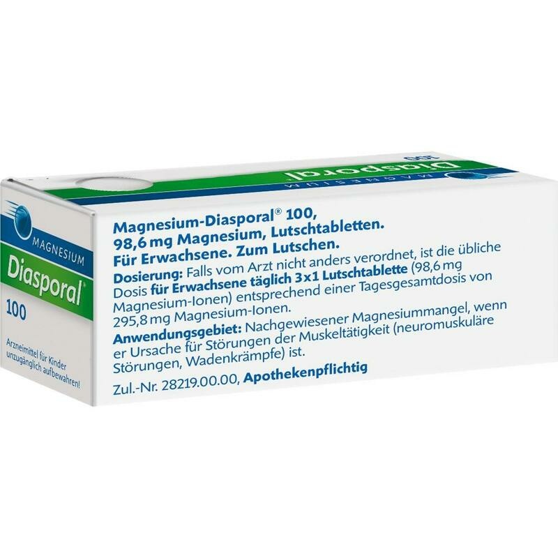 MAGNESIUM DIASPORAL 100 Lutschtabletten