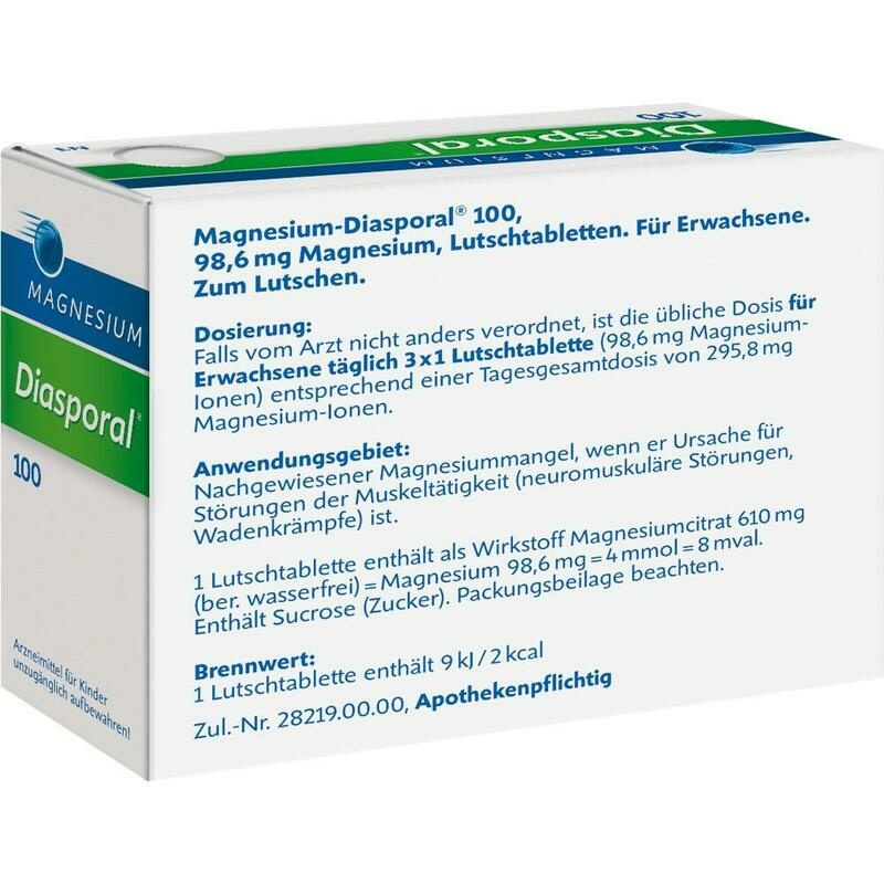 MAGNESIUM DIASPORAL 100 Lutschtabletten