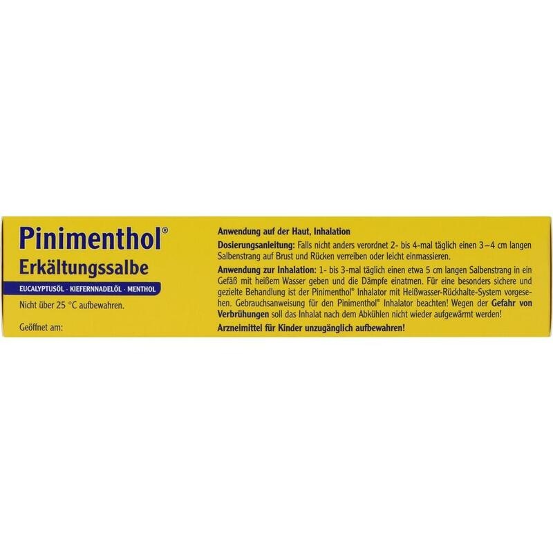 PINIMENTHOL Erkältungssalbe Eucal./Kiefern./Menth.