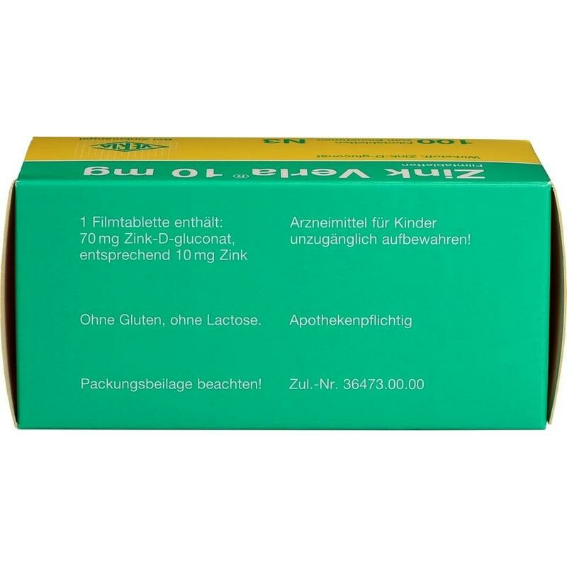 ZINK VERLA 10 mg Filmtabletten