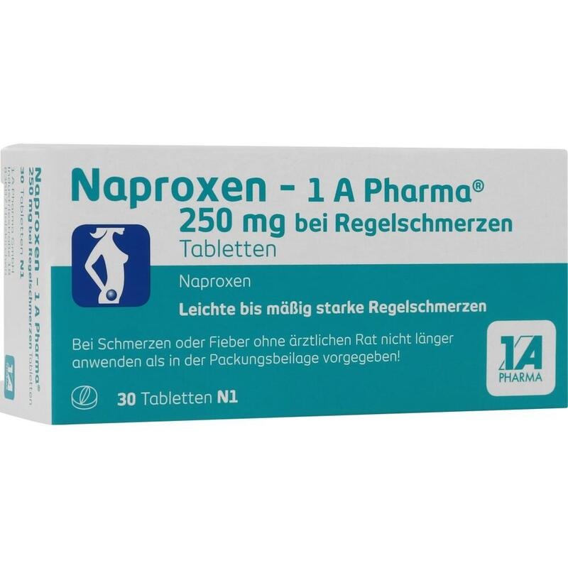 NAPROXEN-1A Pharma 250 mg b.Regelschmerzen Tabl.