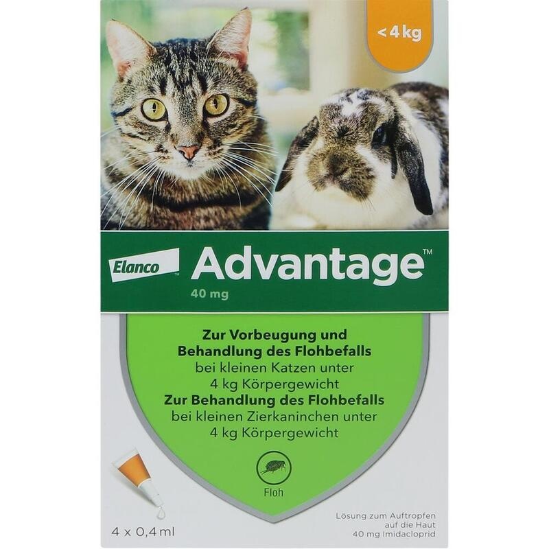 ADVANTAGE 40 mg Lsg.f.kl.Katzen/kl.Zierkaninchen