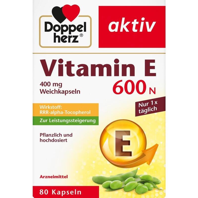 DOPPELHERZ Vitamin E 600 N Weichkapseln