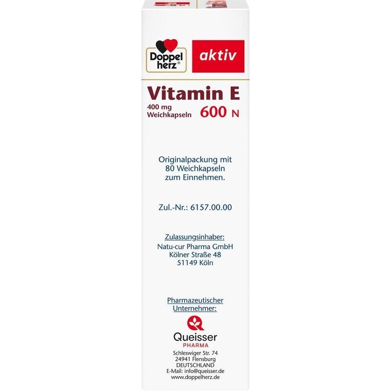 DOPPELHERZ Vitamin E 600 N Weichkapseln