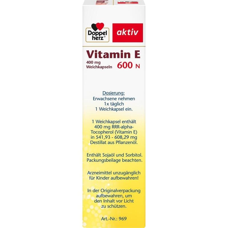 DOPPELHERZ Vitamin E 600 N Weichkapseln