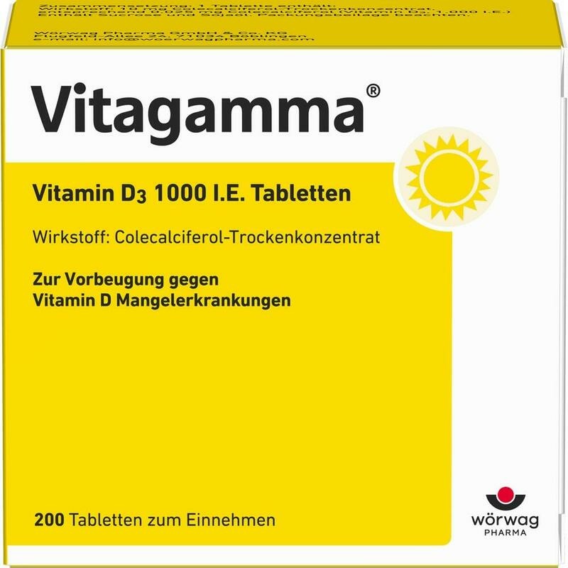 VITAGAMMA Vitamin D3 1.000 I.E. Tabletten