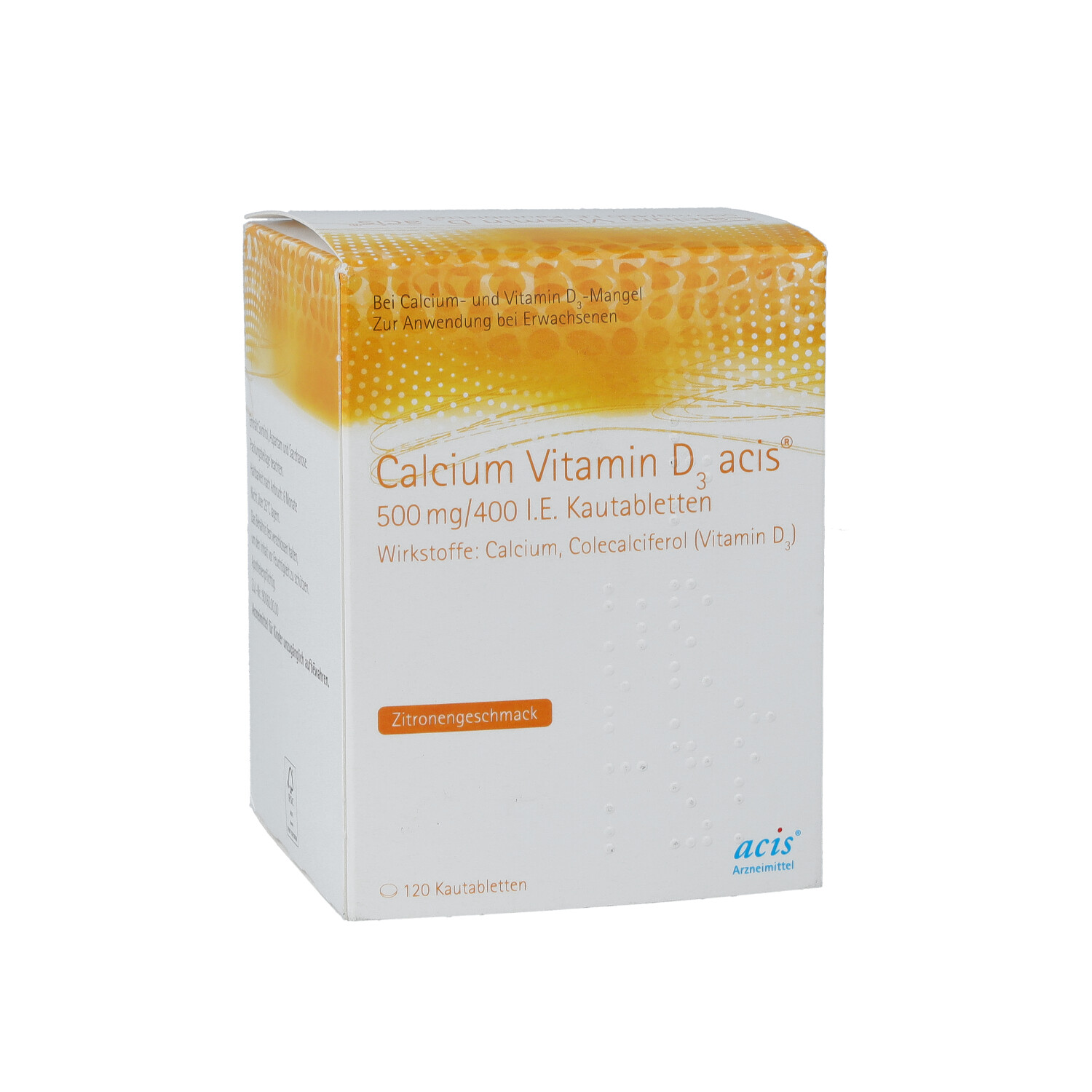 CALCIUM VITAMIN D3 acis 500 mg/400 I.E. Kautabl.