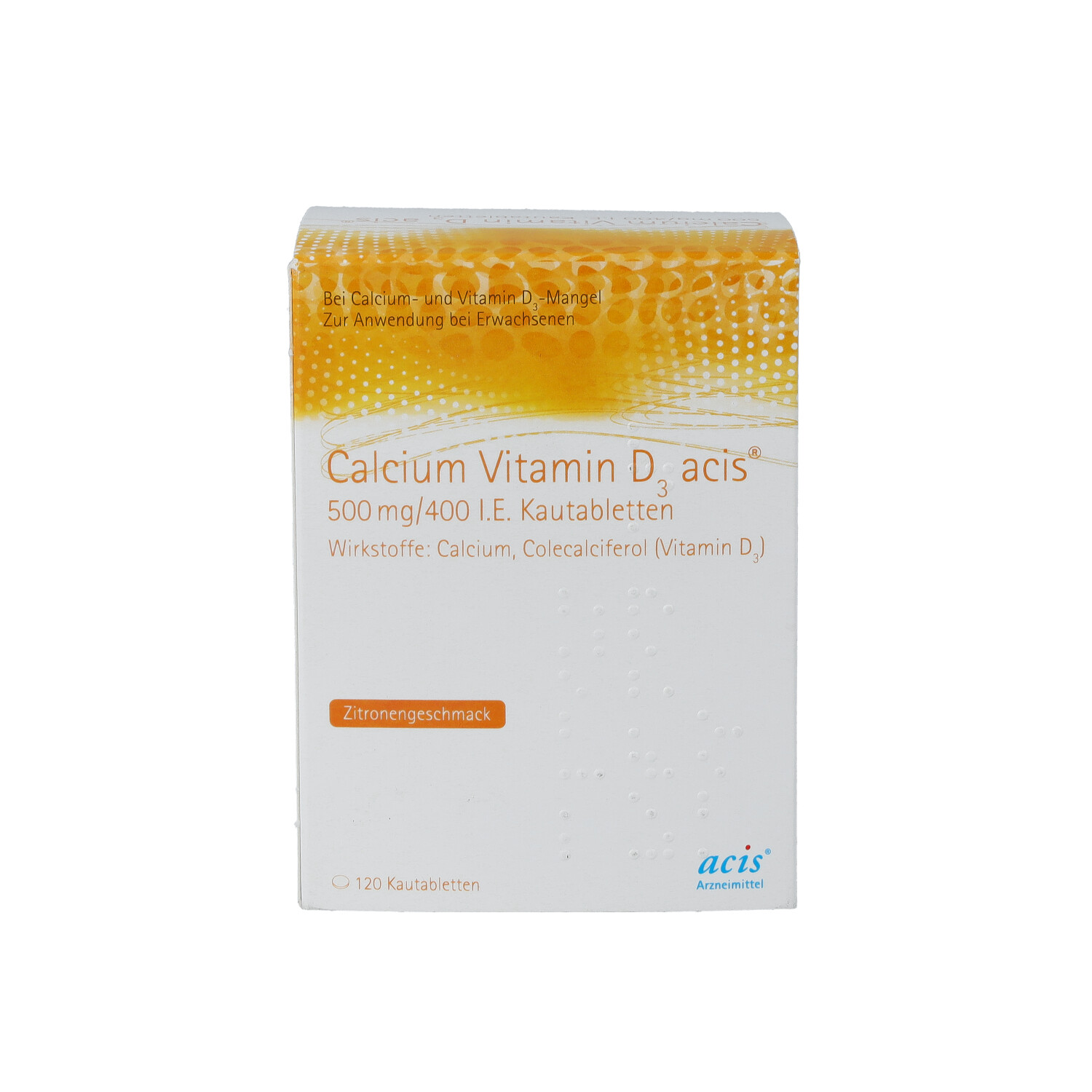 CALCIUM VITAMIN D3 acis 500 mg/400 I.E. Kautabl.