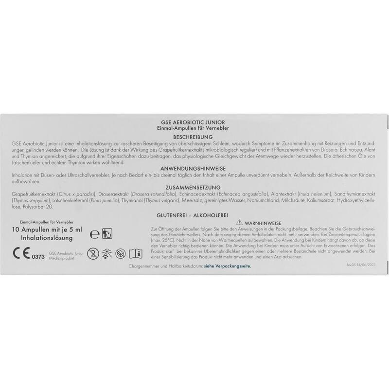 GSE Aerobiotic Junior Einm.Amp.f.Vern.Inhal.-Lsg.