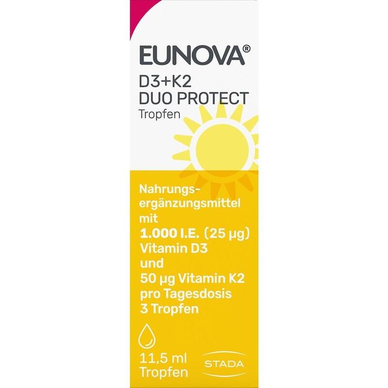 EUNOVA DuoProtect D3+K2 1000 I.E./50 μg Tropfen