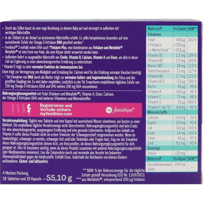 FEMIBION 3 Stillzeit Kombipackung