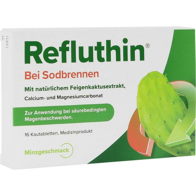 REFLUTHIN bei Sodbrennen Kautabletten Minze
