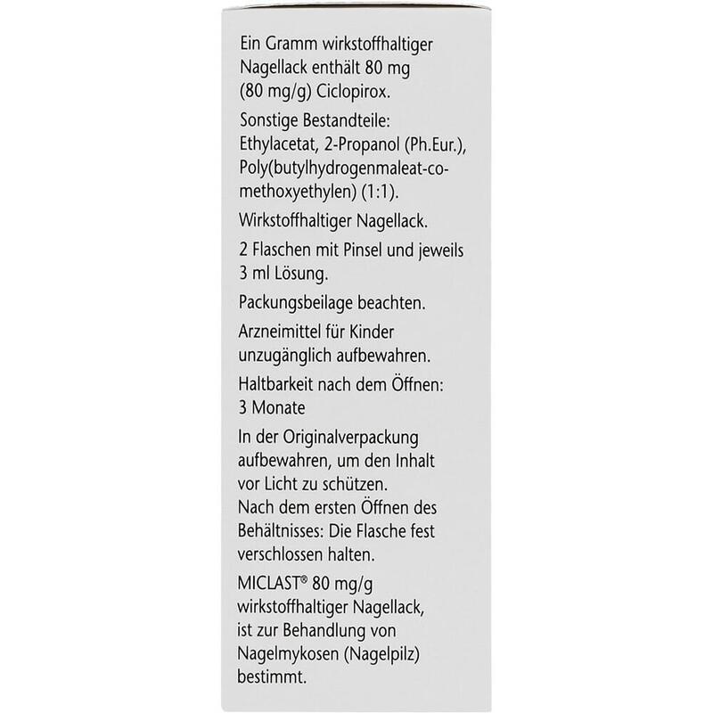 MICLAST 80 mg/g wirkstoffhaltiger Nagellack