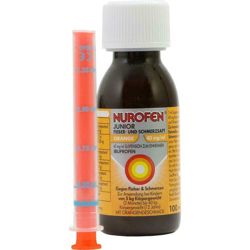NUROFEN Junior Fieber-u.Schmerzsaft Oran.40 mg/ml