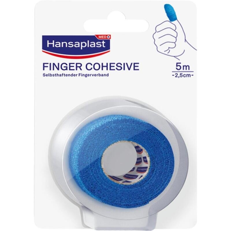 HANSAPLAST Fingerverb.selbsthaft.2,5 cmx5 m blau