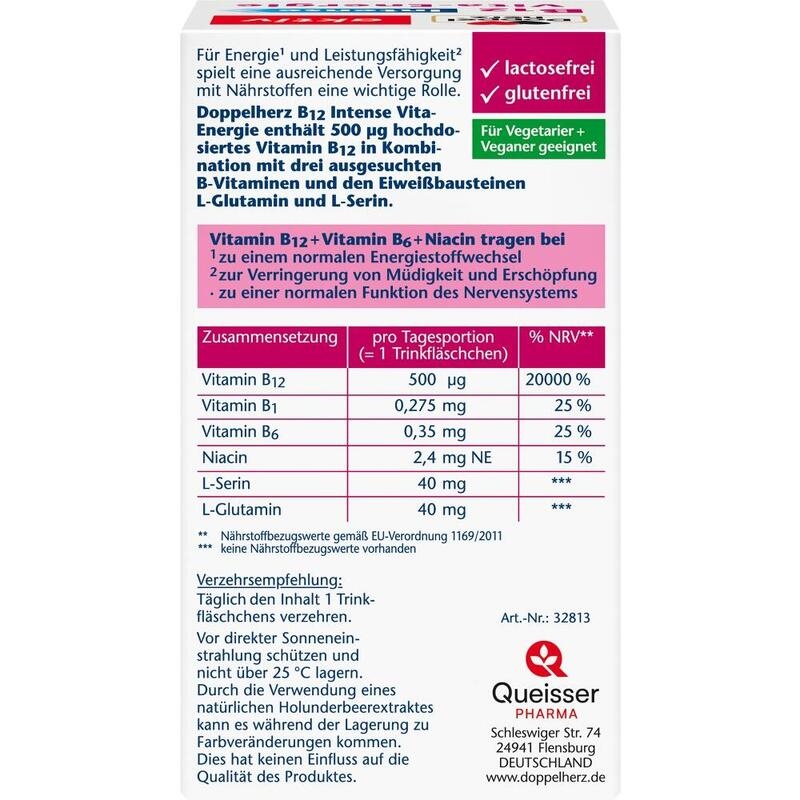 DOPPELHERZ B12 Intense Vita-Energie Trinkfl.