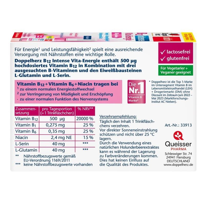 DOPPELHERZ B12 Intense Vita-Energie Trinkfl.