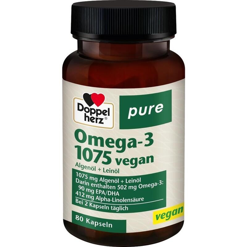 DOPPELHERZ Omega-3 1075 vegan pure Kapseln