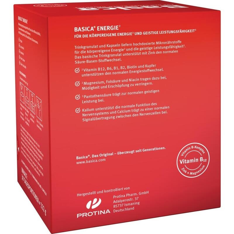 BASICA Energie Trinkgranulat+Kapseln f.30 Tage Kpg
