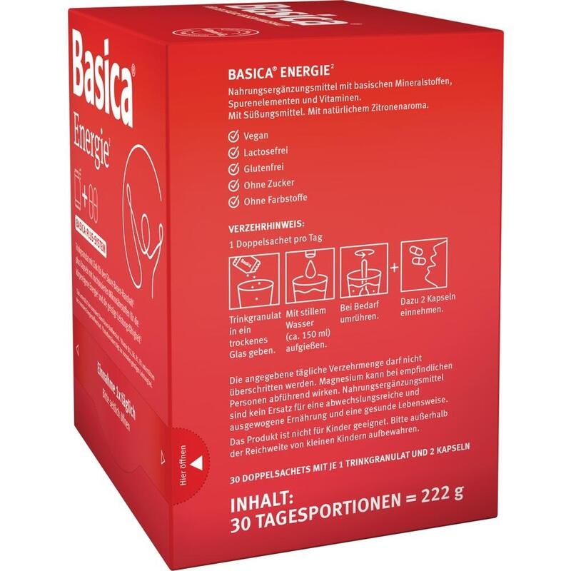 BASICA Energie Trinkgranulat+Kapseln f.30 Tage Kpg