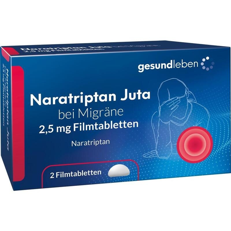 NARATRIPTAN Juta bei Migräne 2,5 mg Filmtabletten
