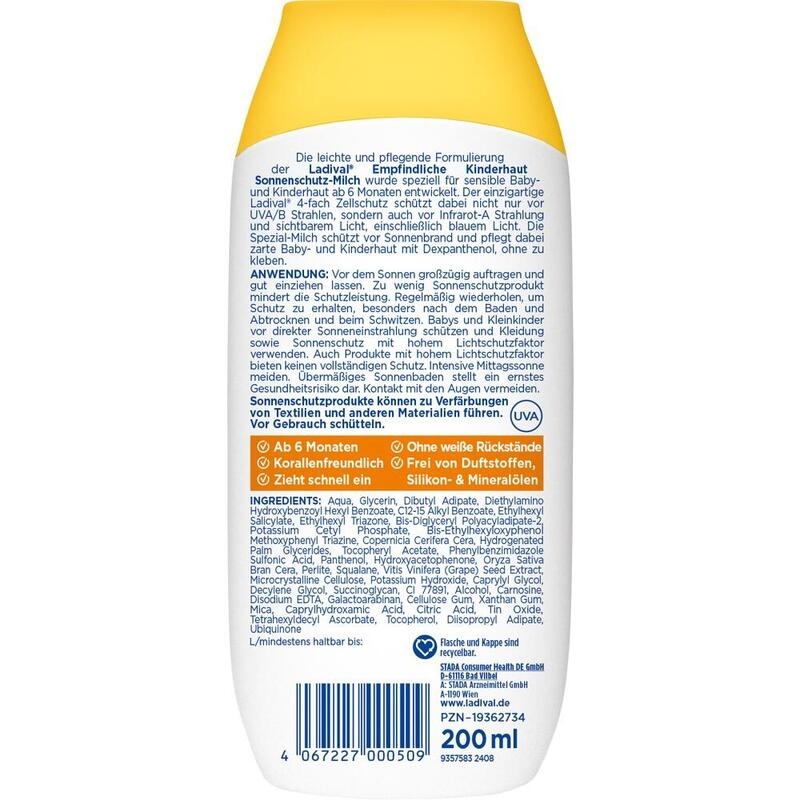 LADIVAL empfindliche Kinderhaut Milch LSF 50+